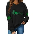 thumbnail image 1 of Guluxicc Sweatshirts for Women Casual Crewneck Long Sleeve Shirts St Patricks Day Letter Printed Graphic Pullover Tops, S, 1 of 5
