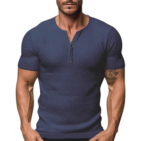 Guluxicc T-Shirt for Mens V Neck Casual Summer Short Sleeve Tops
