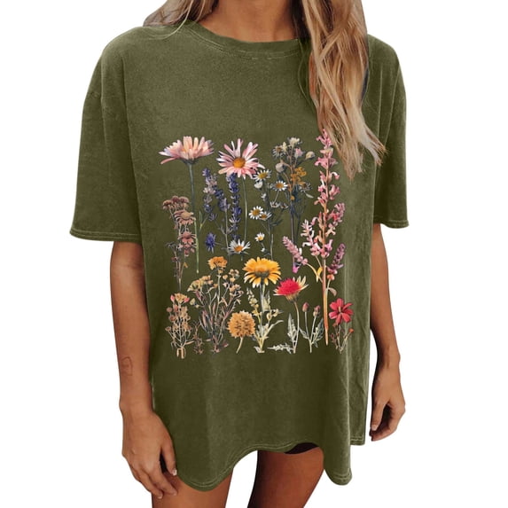 Guluxicc T Shirts for Women Graphic Tees Cute Shirts Cotton Fit Trendy Short Tshirts
