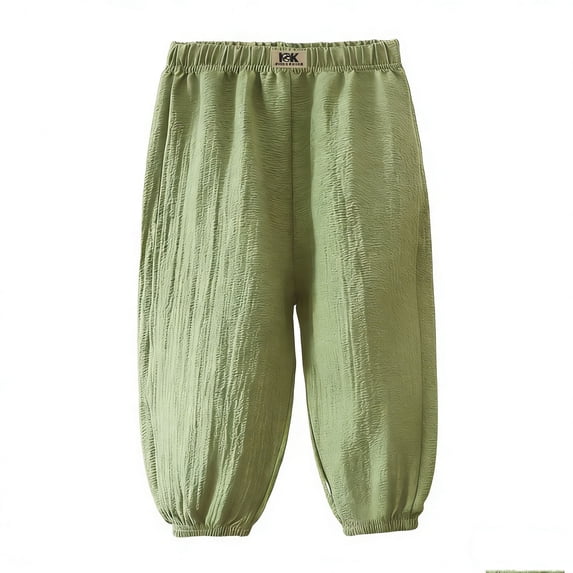 Guluxicc Toddler Kids Breathable Joggers for Girls Kids Summer Loose Fit Basic Sweat Pants