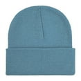 thumbnail image 1 of Guluxicc Winter Ribbed Beanie for Women Soft Warm Knit Cap Fleece Lined Hats, Blue, 1 of 2