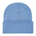 thumbnail image 1 of Guluxicc Winter Ribbed Beanie for Women Soft Warm Knit Cap Fleece Lined Hats, Blue, 1 of 2