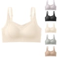 thumbnail image 1 of Guluxicc Wireless Bras for Women with Adjustable Straps, Bralette with Pads, Purple, 36B/36C, 1 of 7