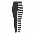 thumbnail image 1 of Guluxicc Women Leggings Stretch Tummy Control High Rise Yoga Pants Striped Halloween Leggings, 1 of 7