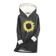 thumbnail image 1 of Guluxicc Women's Graphic Plus Size Hoodies Fleece Lined Oversized Long Sleeve Hoodie Warm Fall Winter Basic Tops, 1 of 5