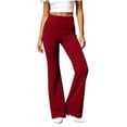 thumbnail image 1 of Guluxicc Women's Yoga Pants Pull On Elastic Waist Straight Leg Athletic Trousers for Everyday Fall Winter, 1 of 8