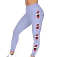 thumbnail image 1 of Guluxicc Womens Christmas Leggings Stretch Graphic Print Pants Workout Athletic Running Gym Leggings, Blue, S, 1 of 8