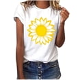 thumbnail image 1 of Guluxicc Womens Graphic T Shirts Crew Neck Casual Classic Comfy Trendy T Shirts for Women, 1 of 7