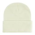thumbnail image 1 of Guluxicc Womens Ribbed Beanie Hats Solid Color Knit Cap Winter Warm Hat, Beige, 1 of 2
