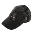 thumbnail image 1 of Guluxicc Womens Sequined Baseball Hats Mens Trendy Fashion Duckbill Cap, Black, 1 of 2