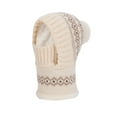 thumbnail image 1 of Guluxicc Womens Winter Fleece-Lined Knit Beanie Hats Outdoor Warm Cap with Face Mask, Beige, 1 of 3