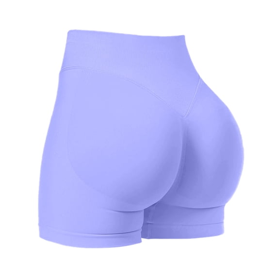 Guluxicc Womens Workout Seamless Scrunch Butt Lifting Shorts High Waisted Tummy Control Gym Yoga Shorts