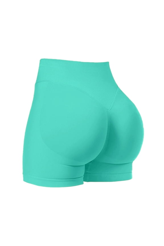 Womens Workout Seamless Scrunch Butt Lifting Shorts High Waisted Tummy Control Gym Yoga Shorts