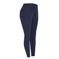 thumbnail image 1 of Guluxicc Yoga Leggings for Women Casual High Rise Slim Fit Pants Workout Athletic Gym Running Leggings, Blue, XL, 1 of 8
