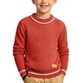 thumbnail image 1 of Guluxicc Kids Boys Crew Neck Long Sleeve Sweater Fall Winter Casual Sweaters 0-11 Years, 1 of 6