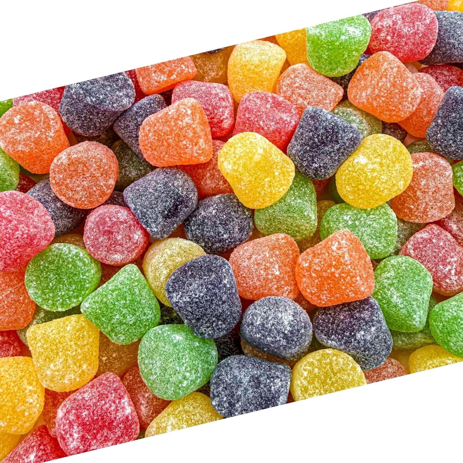 Gum Drops Jelly Candy | 1 Pound Bag | Assorted Fruit Flavors | Nostalgic Candy | Strawberry ...