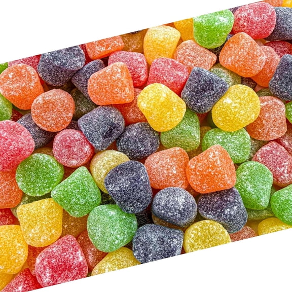 Easter Gum Drops Jelly Candy | 1 Pound Bag | Assorted Fruit Flavors | Nostalgic Candy | Strawberry, Orange, Grape, Lime, Pineapple | Old Fashioned Jellies