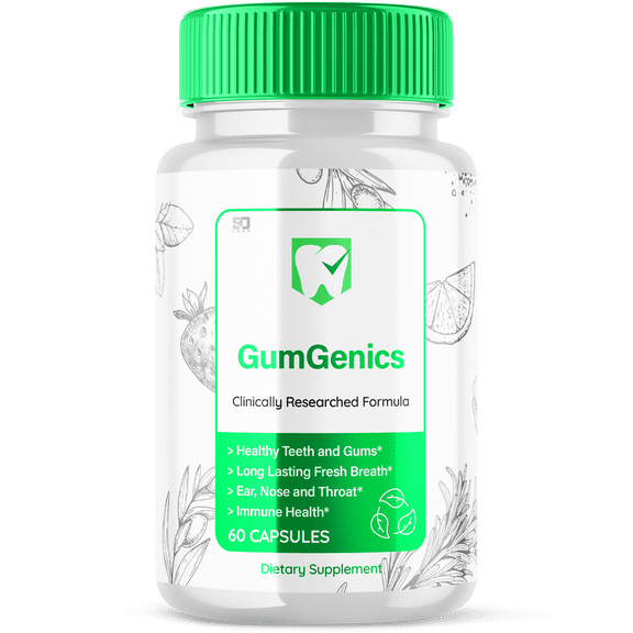 Gum Genics Advanced Dietary Supplement Formula to Support Healthy Teeth and Gums 60 Capsules