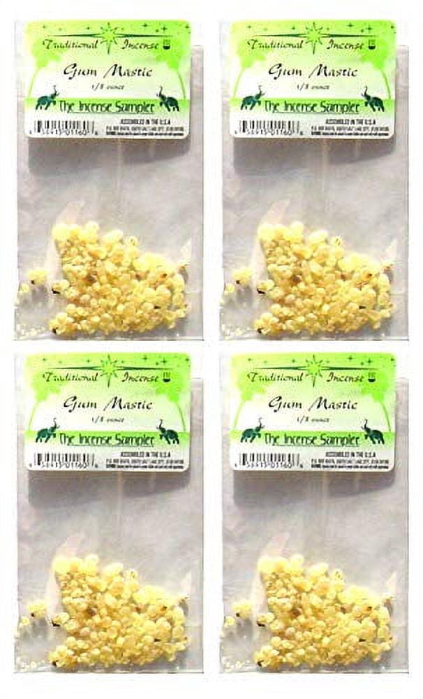 Gum Mastic Incense Packaged in 3"x5" Bags - Sold in Quantities of 4 Packages