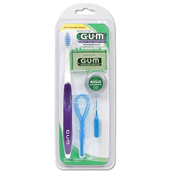 Gum Ortho Kit: Brush Floss Wax Proxa Th (Colors May Vary)