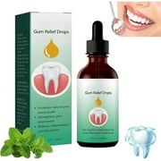 Gum Regrowth Drops, Gum Relief Drops, Natural Gum Liquid Drops Mouthwash, Rejuvenate Your Gums with Ease, Gum Treatment for Receding Gums, Oil Pulling for Teeth and Gums,1PCS
