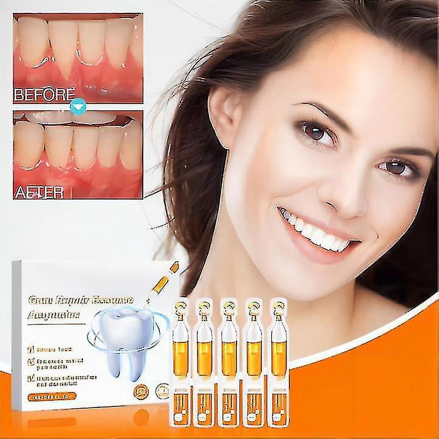 Gum Repair Treatment Ampoules, Dental Pain Relief Gum Regrowth Essence