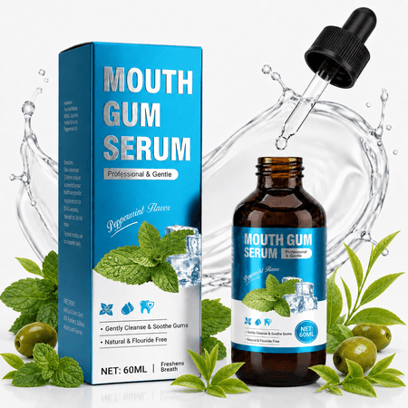 Gum Restore Drops, Advanced Oral Hygiene Liquid for Teeth & Gum Support, Natural Mint Breath Freshener, Alcohol-Free Mouth Drops for Daily Oral Care, Soothing Formula, 2 Fl Oz