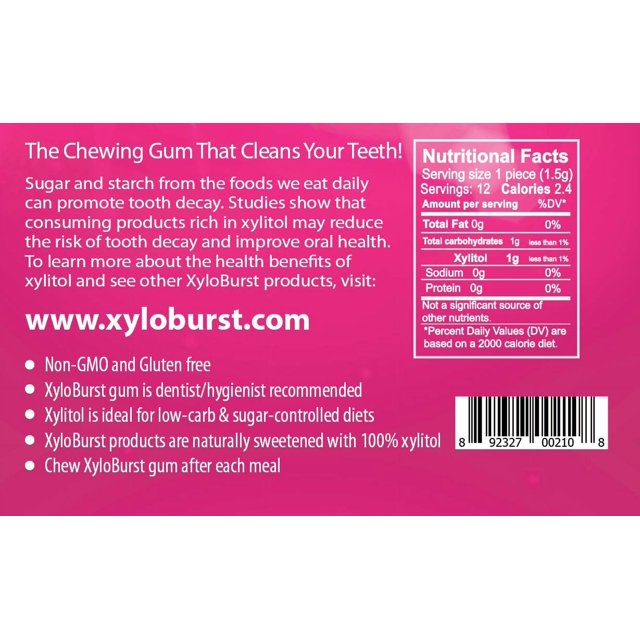 Gum Xylitol Chewing Gum Sugar , Gluten , Keto Friendly Aspartame Gum For Oral Health