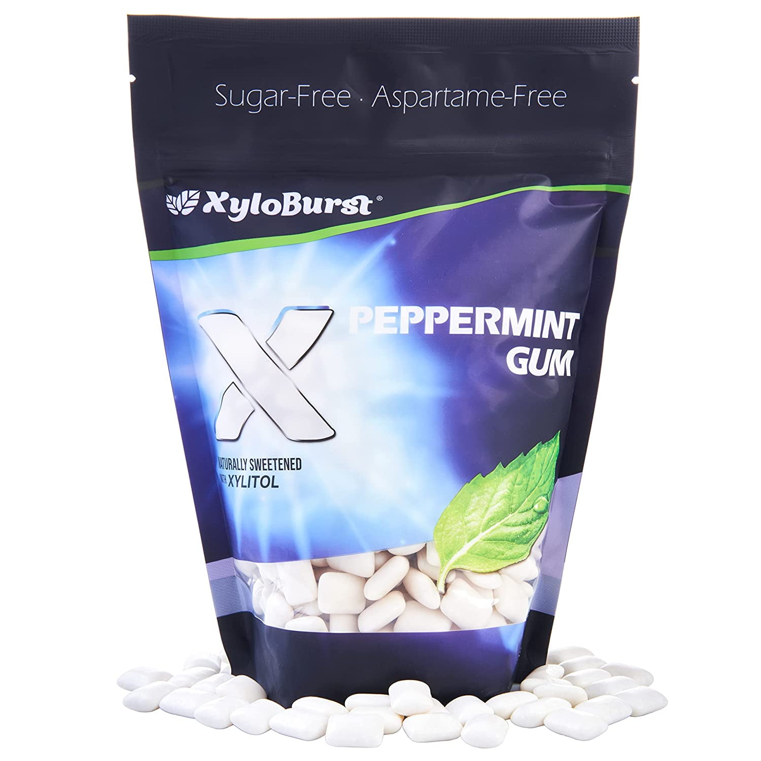 Gum Xylitol Chewing Gum Sugar , Gluten , Keto Friendly Aspartame Gum For Oral Health