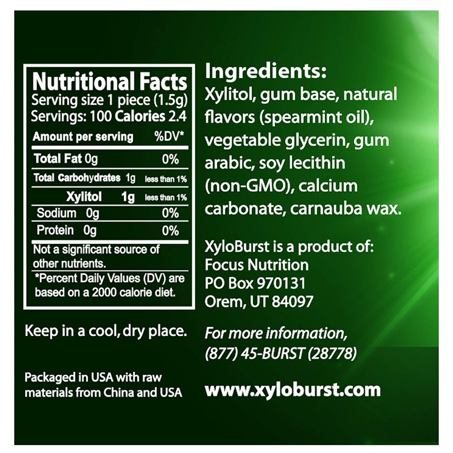 Gum Xylitol Chewing Gum Sugar , Gluten , Keto Friendly Aspartame Gum For Oral Health