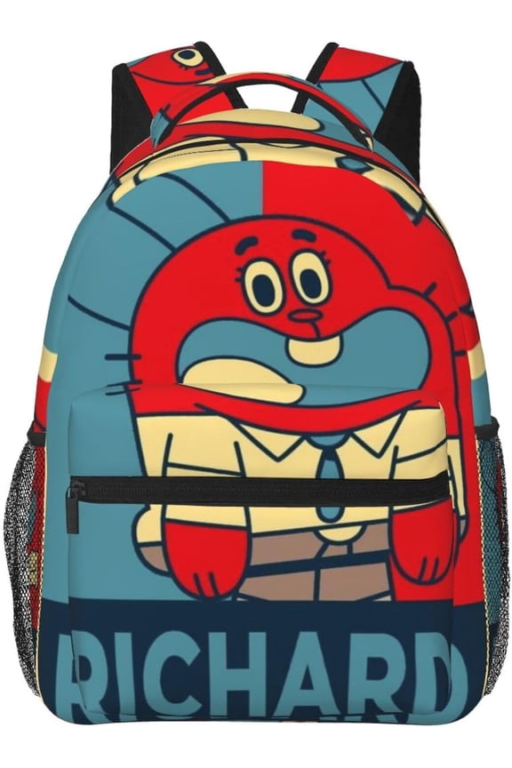 Gumball Backpack Cartoon Lightweight Casual Travel Backpacks The Amazing Anime World Of Gumballs Unisex