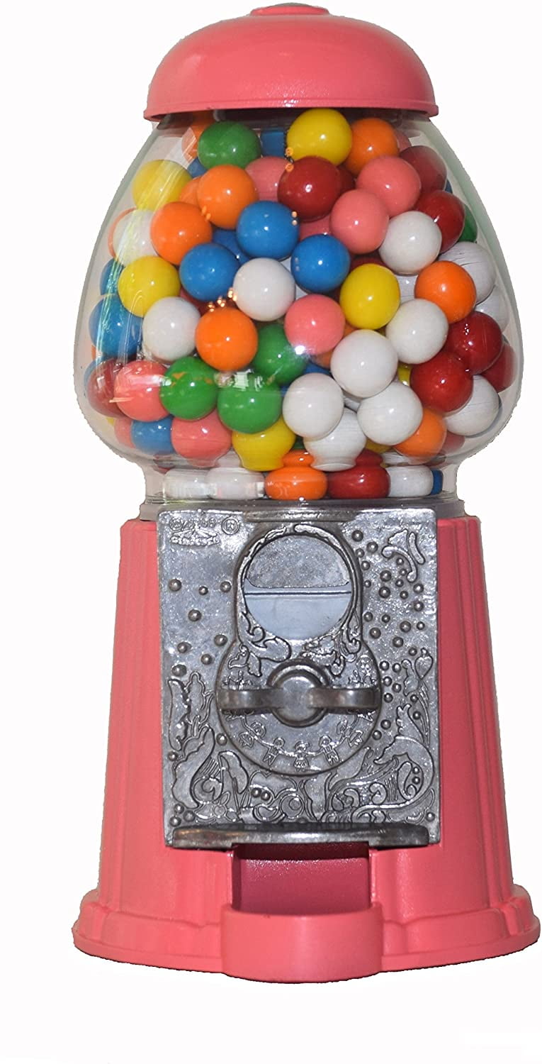 Gumball Dreams Classic Gumball Machine/Candy Dispenser, 12 Inch - Bubble Gum Pink