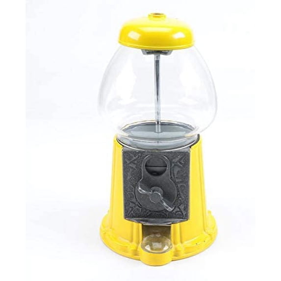 Gumball Dreams Classic Gumball Machine/Candy Dispenser, 15 Inch With Stand - Yellow