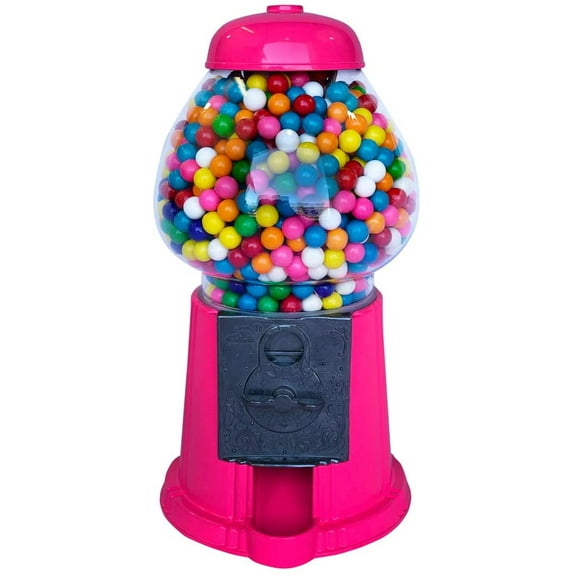 Gumball Dreams Classic Gumball Machine/Candy Dispenser, 9 Inch - Hot Pink