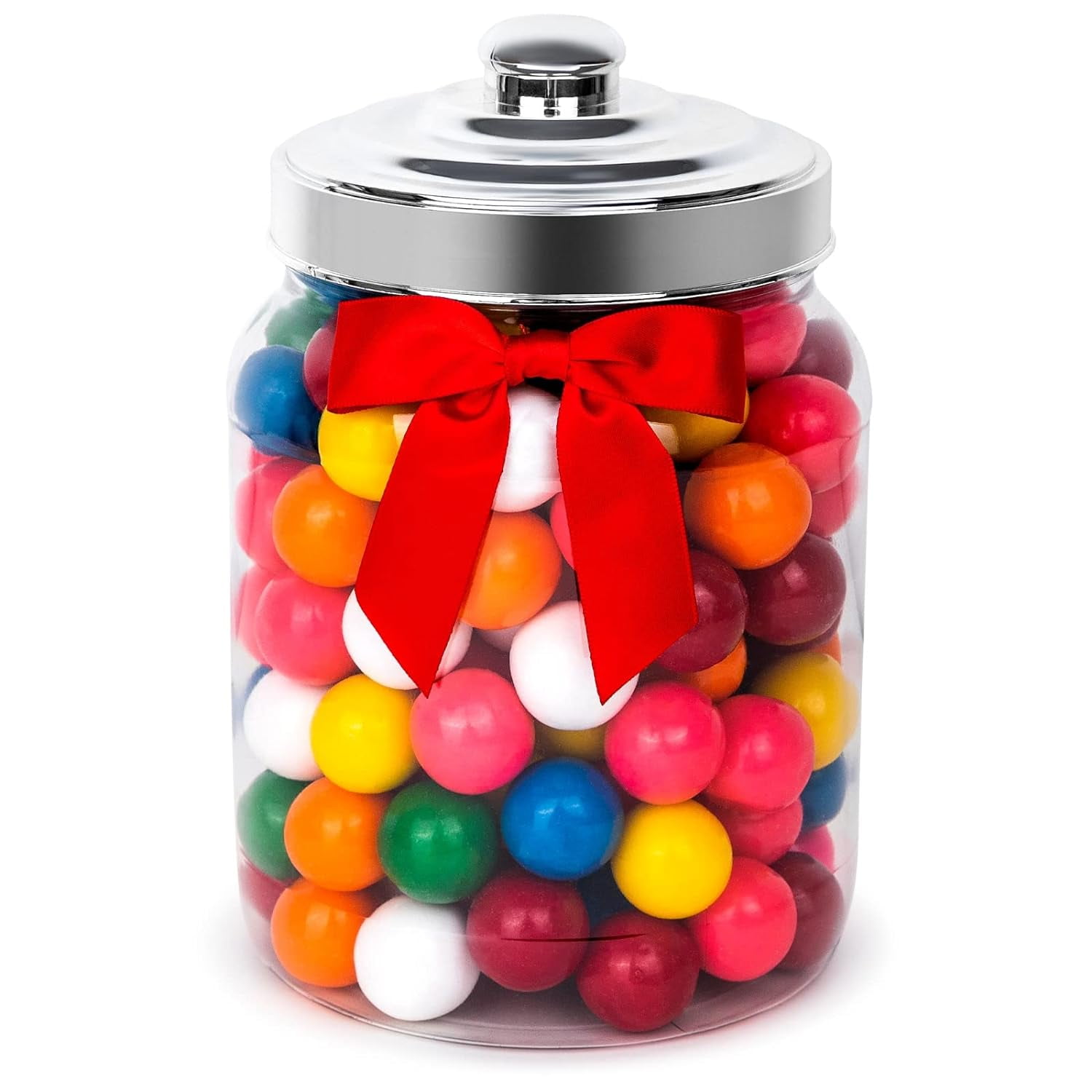 Gumball Jar Filled With Your Favorite Assorted Colors 1" Gumballs 2.2