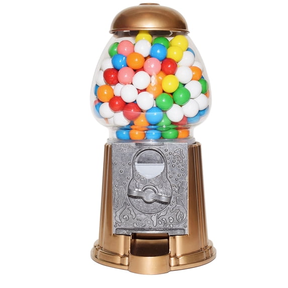 Gumball Machine / Candy Dispenser Gold 9 Inch