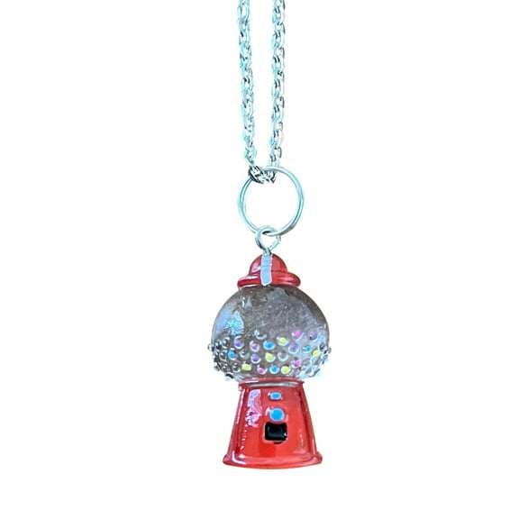 Gumball Machine Necklace - Classic Memories Plastic Charm Pendant