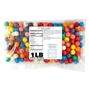 Gumballs for Gumball Machine, 0.5 Inch Mini Gumballs, Approx. 280 Pieces, 1lb Bulk Bag, Dubble Bubble Assorted Fruit Flavored Bubble Gum, Gumball Machine Refills
