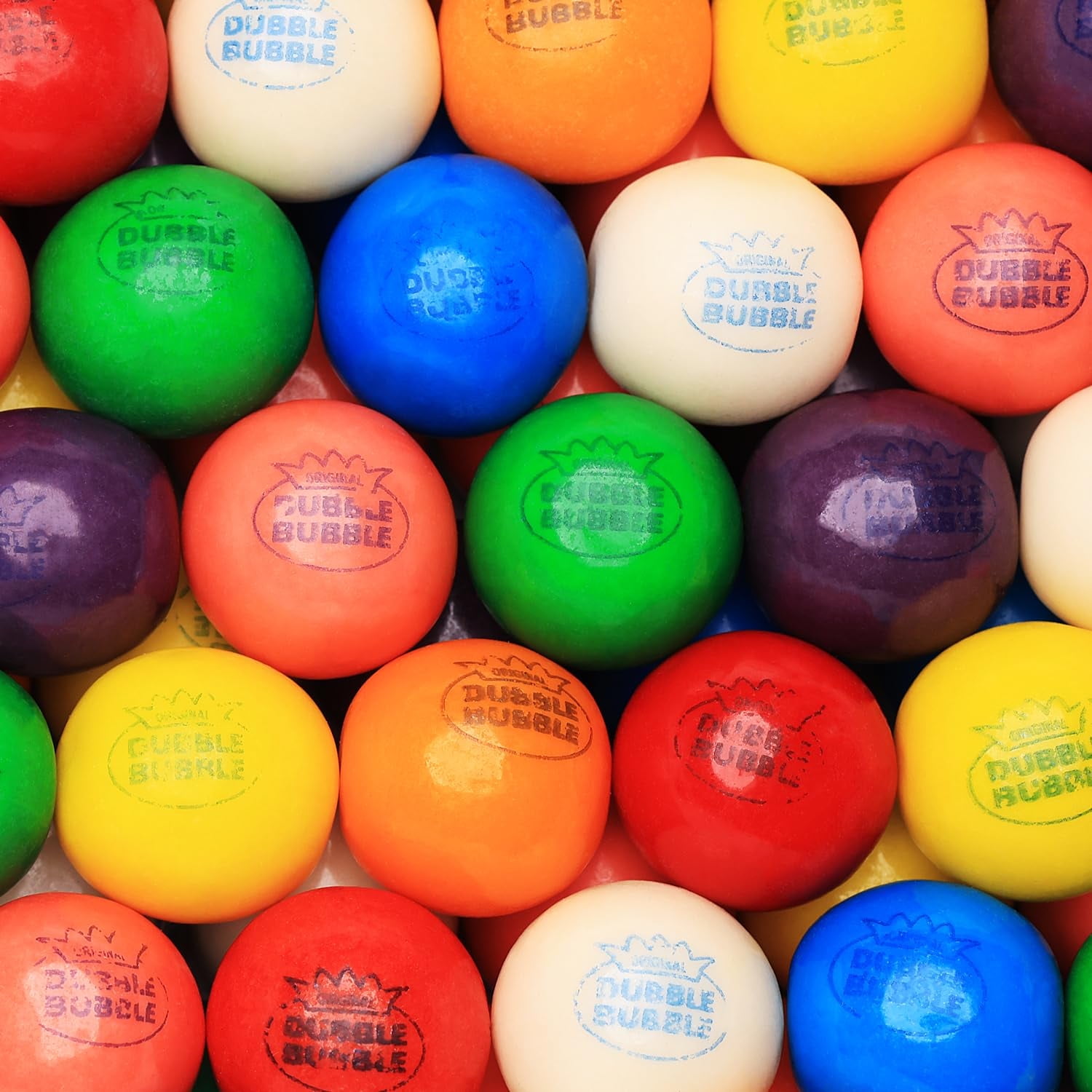 Gumballs for Gumball Machine - 1 Inch Large Gum Balls in Bulk - 1.7 Lb Gumball Machine Refills - 96 Pcs Double Bubble Gumballs - Assorted Chewing Gum for Kids