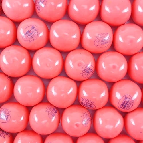 Gumballs in Jar - 1 Inch Large Gumballs - Pink Lemonade Flavored Bubble Gum Pink Gumballs - Kids Gum - Gumballs for Kids - 9 OZ