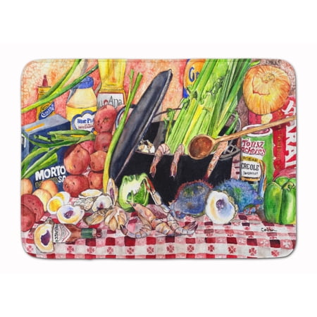 Gumbo and Potato Salad Machine Washable Memory Foam Mat