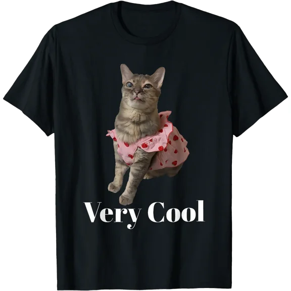 Gumbus Very Cool Strawberry Funny Brainrot Cat Dank Meme T-Shirt