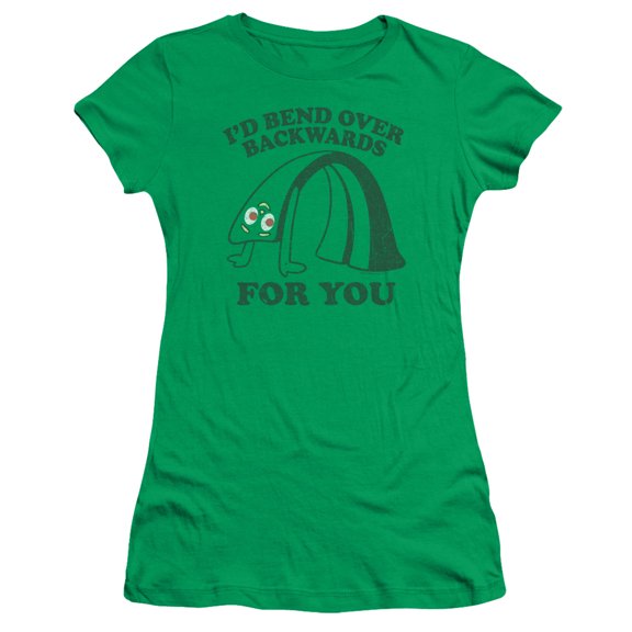 Gumby Bend Backwards S/S Junior Women's T-Shirt Sheer Kelly Green