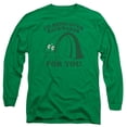 thumbnail image 1 of Gumby Bend Backwards Long Sleeve Adult 18/1 T-Shirt Kelly Green, 1 of 1