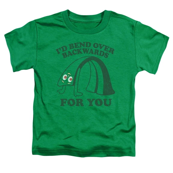 Gumby Bend Backwards S/S Toddler T-Shirt Kelly Green