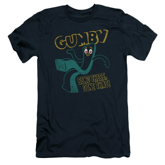 Gumby Bend There S/S Adult 30/1 T-Shirt Navy