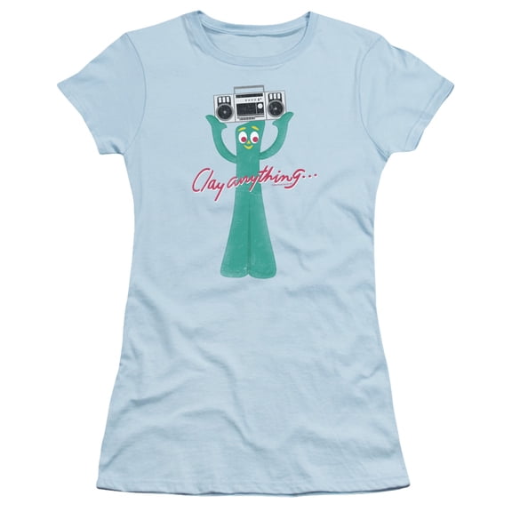 Gumby - Clay Anything - Juniors Teen Girls Cap Sleeve Shirt - X-Large