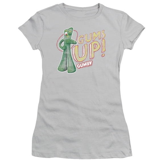Gumby Gums Up S/S Junior Women's T-Shirt Sheer Silver