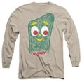 thumbnail image 1 of Gumby Inside Gumby Long Sleeve Adult 18/1 T-Shirt-Sand, 1 of 1