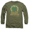 thumbnail image 1 of Gumby Kiss Me Long Sleeve Adult 18/1 T-Shirt -Military Green, 1 of 1